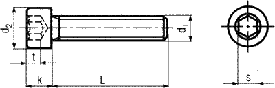 Hexagonal maskinskrue - M6x35mm (10 stk.)