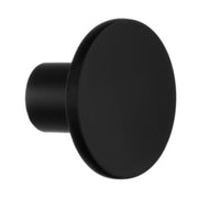 Knop, mat sort, diameter 28 mm