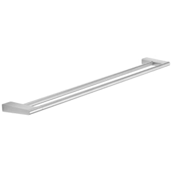 Håndklædestang, dobbelt, 810 mm, børstet stål