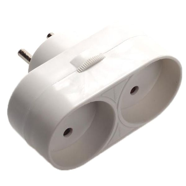 Forgreningsled u. jord hvid 2-vejs