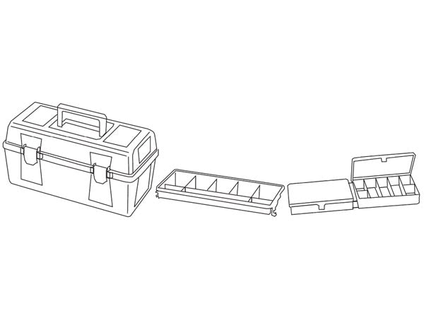 Værktøjskasse - 356x184x163mm