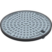 Duco 425 mm dæksel med PUR-pakning og fjederlås, 40 t, SG SORT