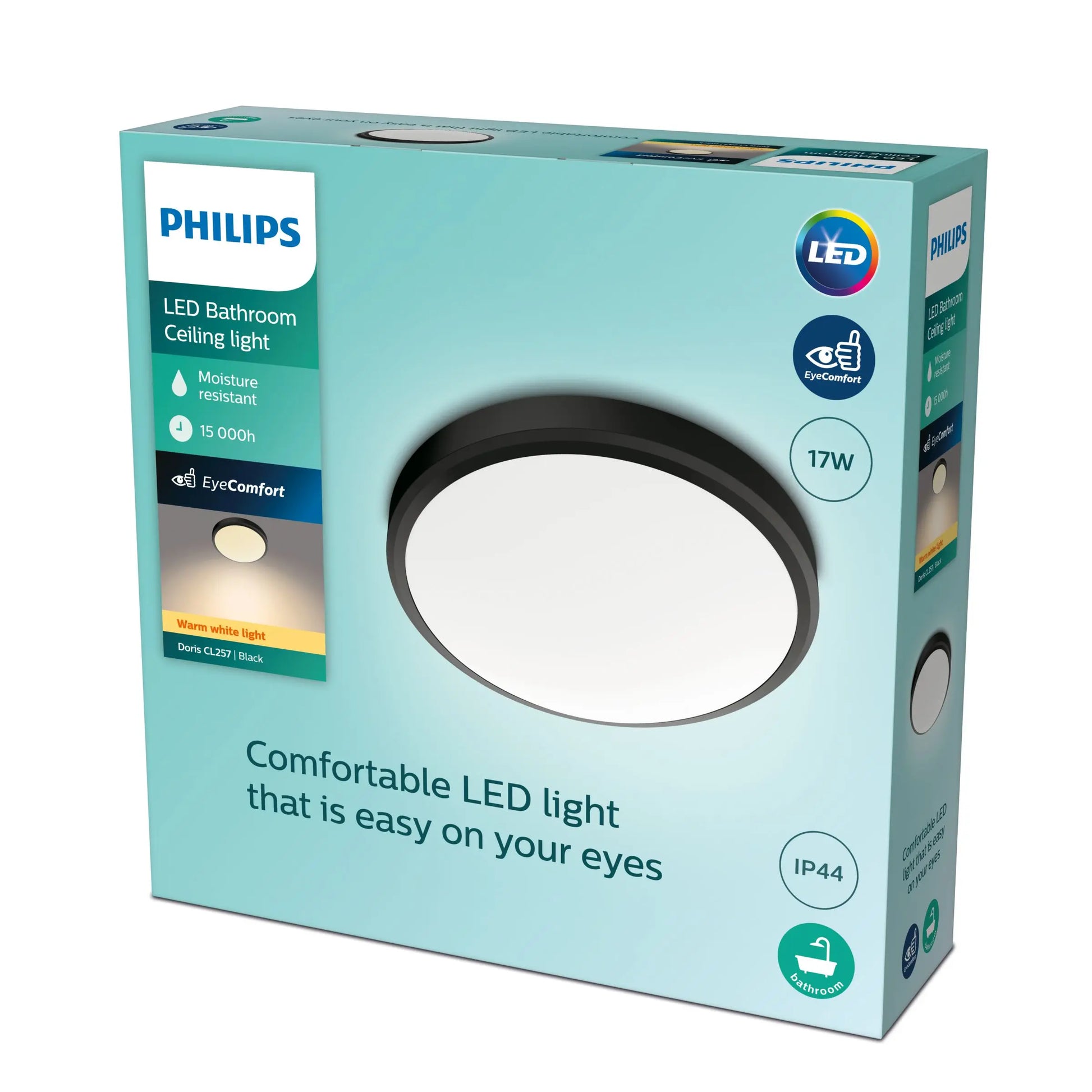 DORIS CL257 EC RD 17W 27K B HV IP44 06
