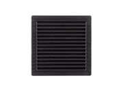 Kvadratisk ventilationsrist - Ø100, 170x170x11,5mm, Grafit