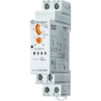Trappeautomat 16A 230V, 30S-20M, 3 funktioner, skrueterminal