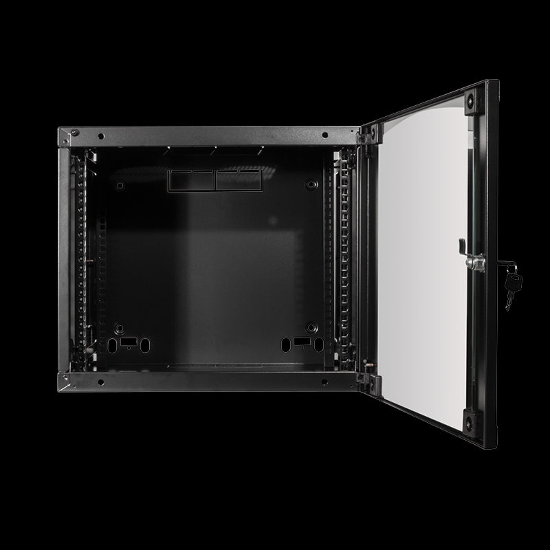 19" væg-rackskab - 15U B540xD450mm, Sort