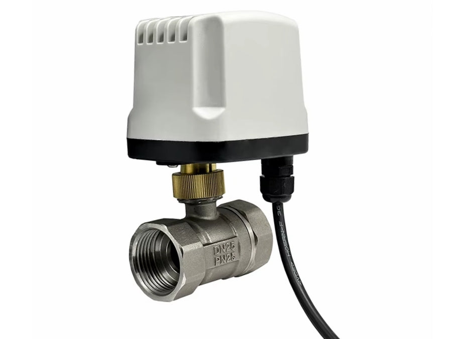 Motoriseret Kugleventil, Rustfri stål - 1" (DN25) NC, 230Vac