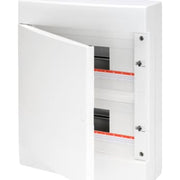 Gruppetavle 2x18 modul hvid med hvid låge, IP40