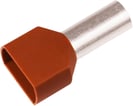 ISO. TWIN-TERMINALRØR 2X10MM² L14 BRUN