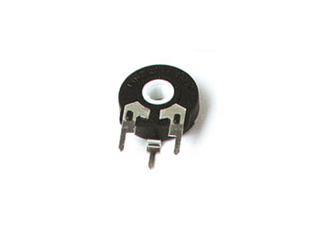 Lodret trimmepotmeter - 50kOhm, 15mm, spindel (PT15NH)
