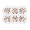 Luna Low profile 2.0 6-pack Downlight ISO Mat Hvid 2700K 460lm 5,9W Indendørs/udendørs Dæmpbar IP44