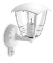 Creek wall lantern white 1x60W 230V IR (sensor)