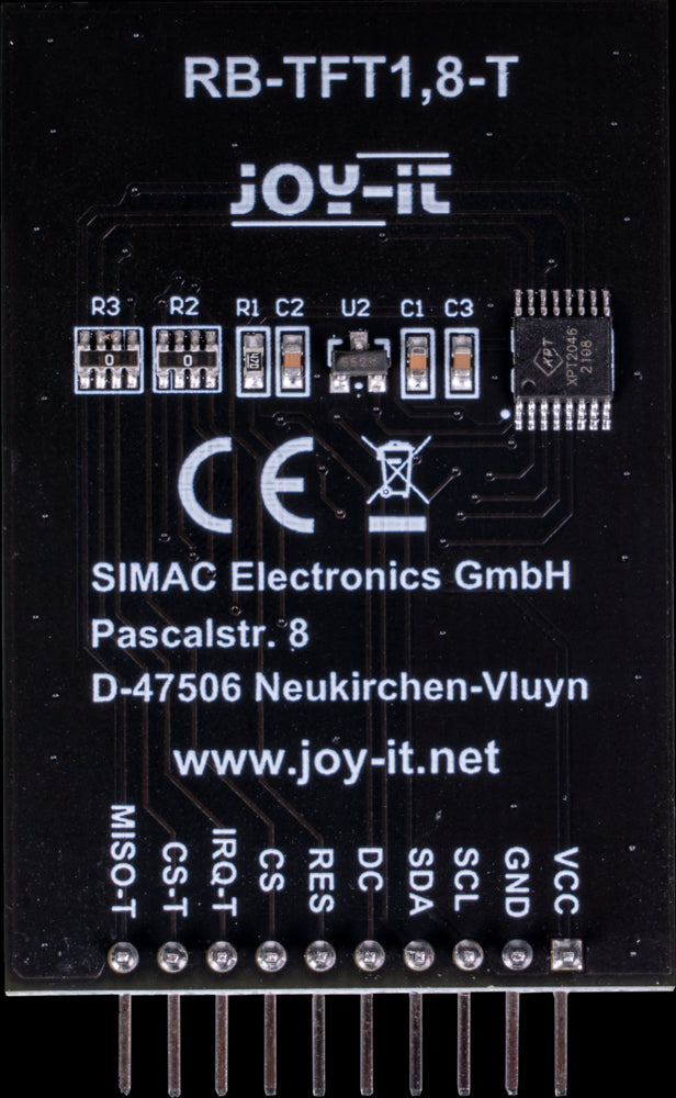 1,8" TFT LCD skærm til Arduino / Raspberry Pi / Micro:bit