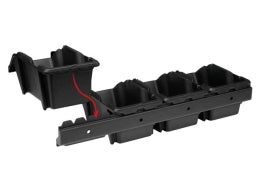 Plast lagerkassesæt m. vægbeslag, Sort - 103x165x75mm