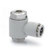 Plastic flow control valve -screw adj-cyl unidirect-1/8 -8mm PSCU 604-1/8-8 FLOW-CONTROL VALVE