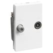 FUGA antenneudtag for TV/Data-returvej (TD241E) Hvid
