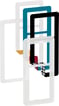 LK FUGA CHOICE designramme inkl 6 farvevalg 2,5 modul frosted