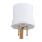 Lampestikprop m/j, hvid