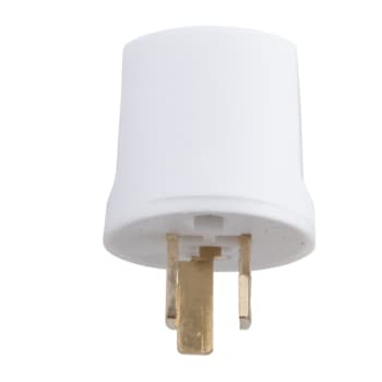 Lampestikprop m/j, hvid