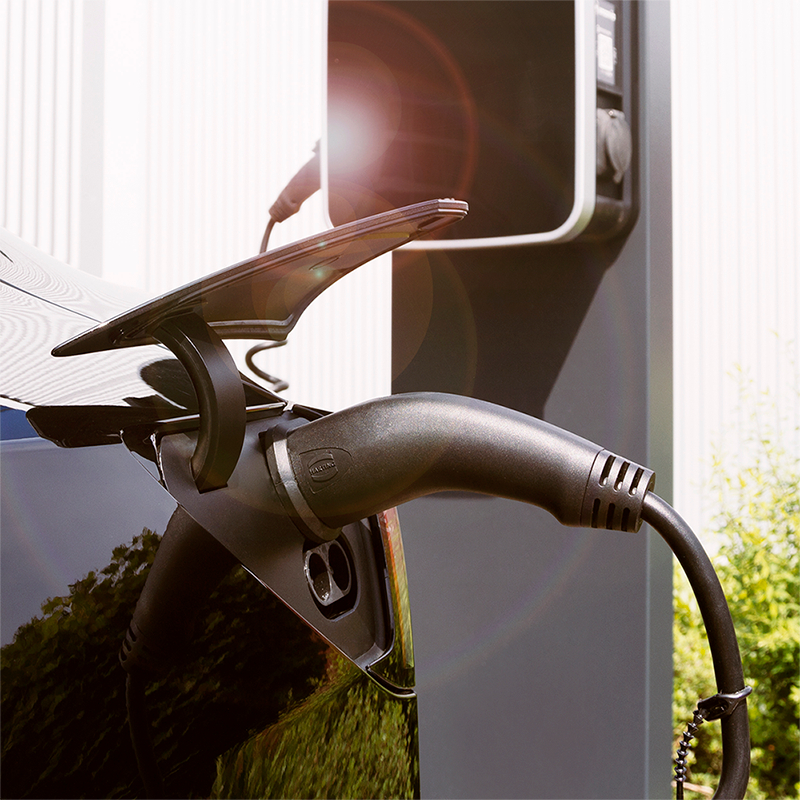 Spiral ladekabel til elbil - 11kW, 20A, 3-faset, type 2 (5m)