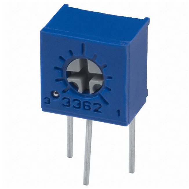Single-turn trimmepotmeter - 7mm vert. 20kOhm, 0,5W (±10%)