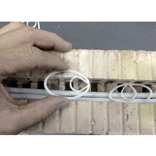 Fclip rørholder for rør i mur - max Ø60 mm - 50 stk.