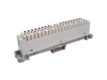 Krone LSA-Plus kontaktrække 10 par - 1-0 m. skillemulighed