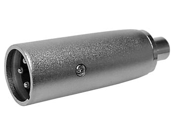 XLR adapter - XLR 3P han til RCA(Phono) hun