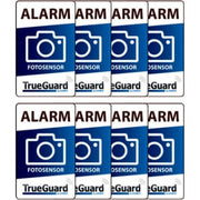 Foto alarm klistermærke, 8 stk., dobbeltsidet t. rude, TrueGuard