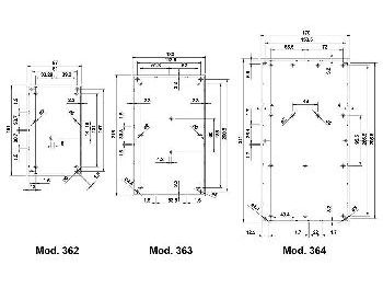 TEKO skråpult 362 - Grå (160x97x61mm)