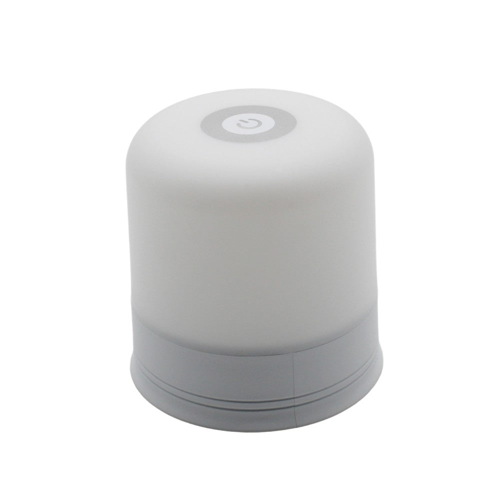Opladelig LED bord/natlampe - Hvid, touch dæmpbar, 3i1, IP54 indendørs/udendørs
