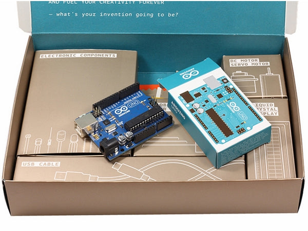 Arduino Starter kit m. Arduino UNO + Bog + 15 projekter