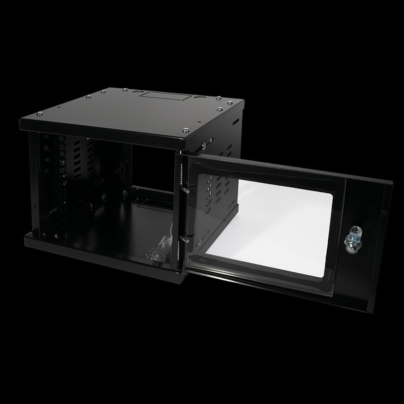 10" væg-rackskab - 4U B312xD300mm (SOHO) Sort