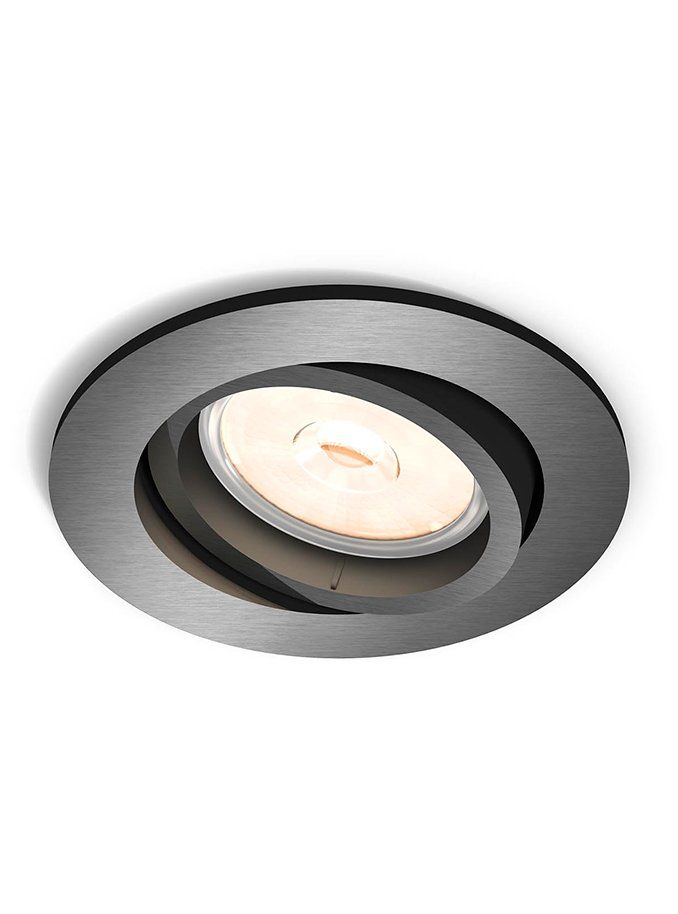 PHILIPS Donegal Indbygningsspot GU10 u/ lyskilde Grå