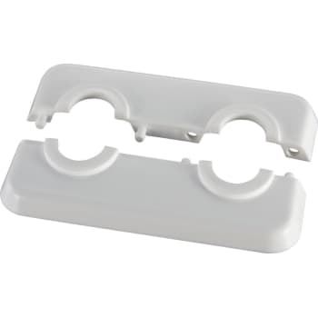 Dobbelt gulvroset t. alu-pex 16mm hvid, 1 stk