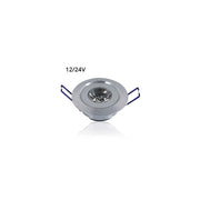 LEDlife 1,5W Indbygningsspot - Ø4,2 cm Hul, Ø5,2 cm Mål, 2,2 cm Høj, Dæmpbar, 12V/24V, Erstatter 15W
