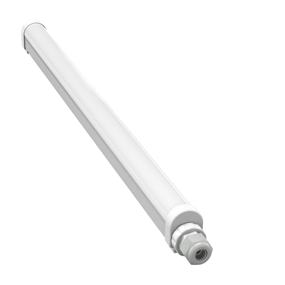 120 cm armatur - 32W, gennemfortrådet, IP65, RA80, 4160lm.