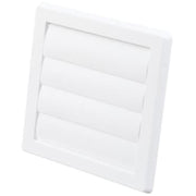 Lamelventil 180x180 mm Ø100 mm, hvid, type 70/10c