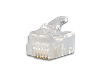 RJ12 modular telefonstik, 6P6C, til flad kabel (1 stk. )