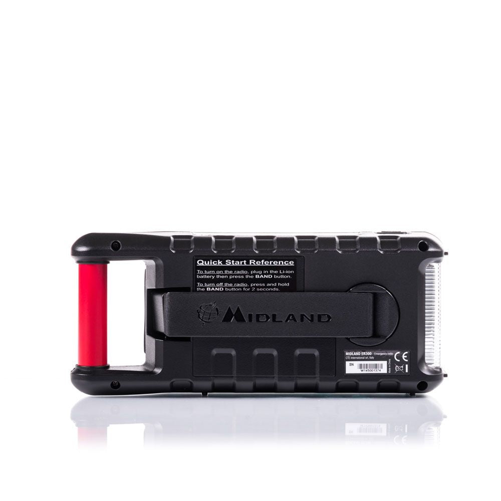 ER300 nødradio - AM/FM Radio, 2200mAh powerbank, SOS