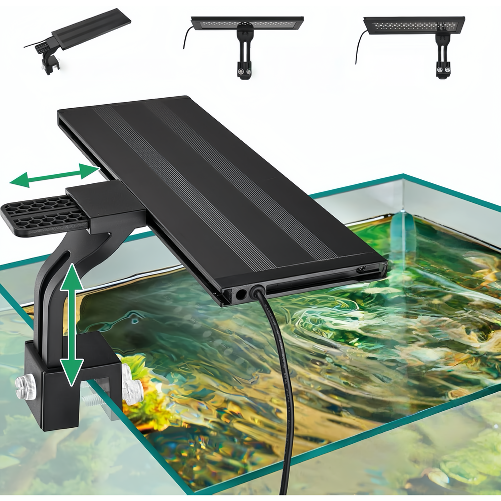 30 cm LED akvarielampe med RGBW lys, 18W effekt og timer - 230V input