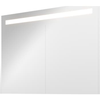 Proline spejlskab 100x74cm, LED belysning, mathvid paneler