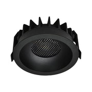 18W LED Honeycomb Downlight med Sort Ring og Sort Varmelegeme - Effekt: 18W, 1860lm, RA90