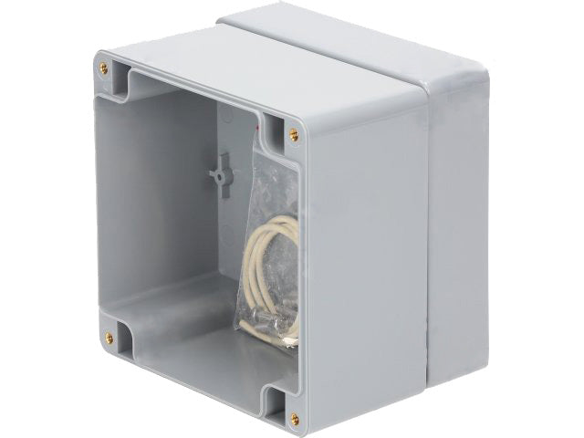 G387 plastkabinet - Mørkegrå, IP65 (120x120x90mm)