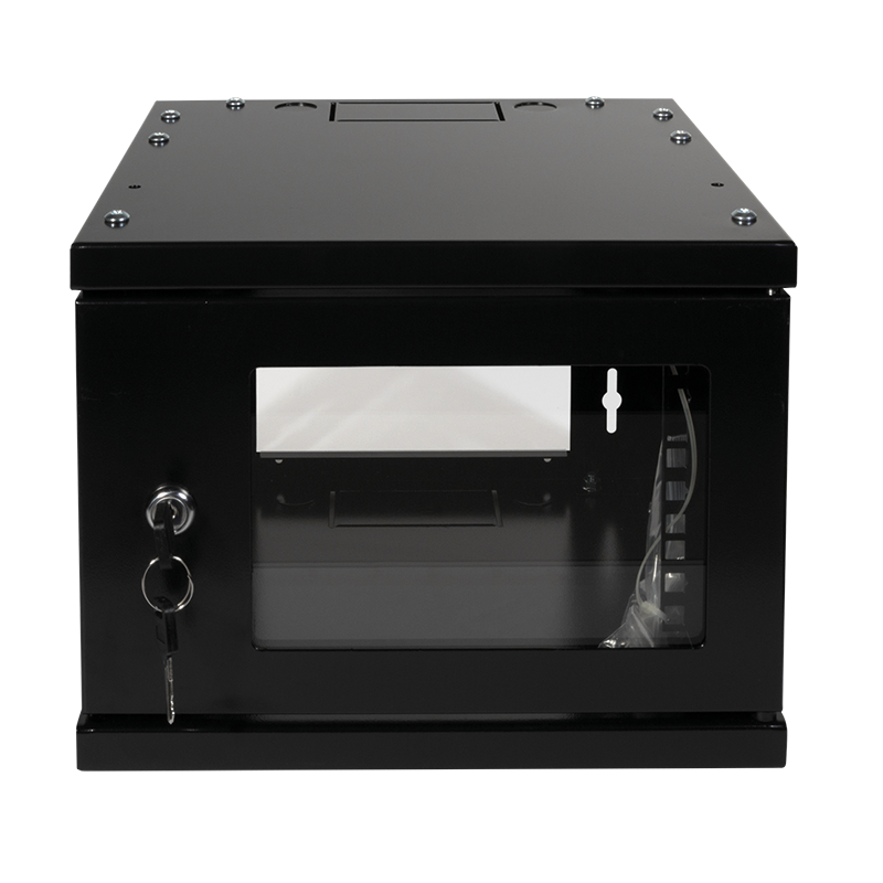 10" væg-rackskab - 4U B312xD300mm (SOHO) Sort