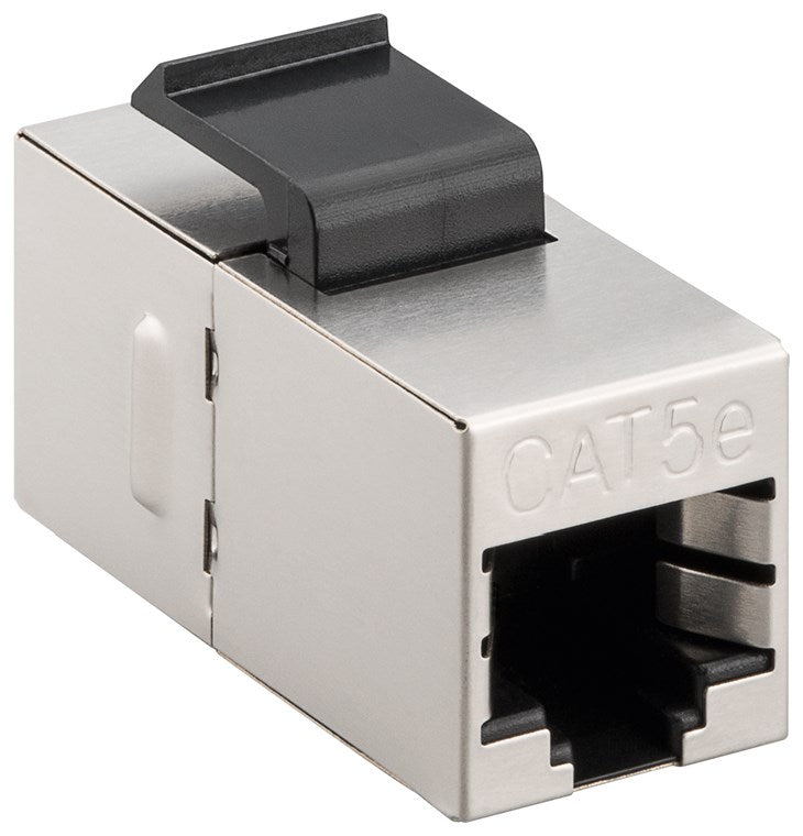 Keystone RJ45 fatning - CAT5e 100MHz skærmet, 2 x RJ45 hun