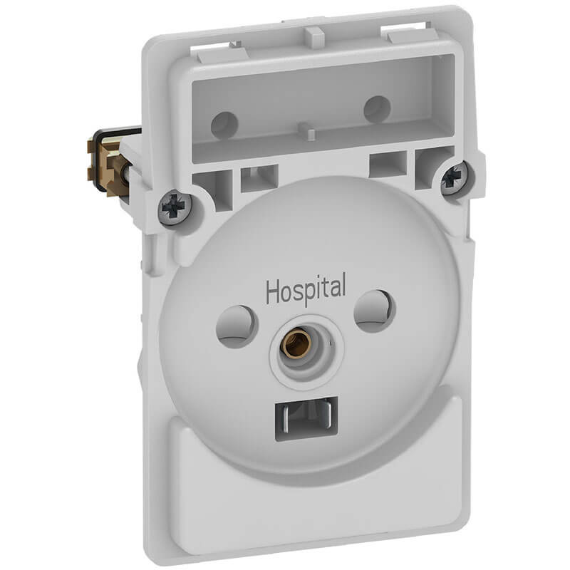 Fuga stikkontakt hospital 2-polet m/jord 1½m