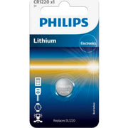 PHILIPS Lithium knapcellebatteri, CR1220 1 stk.