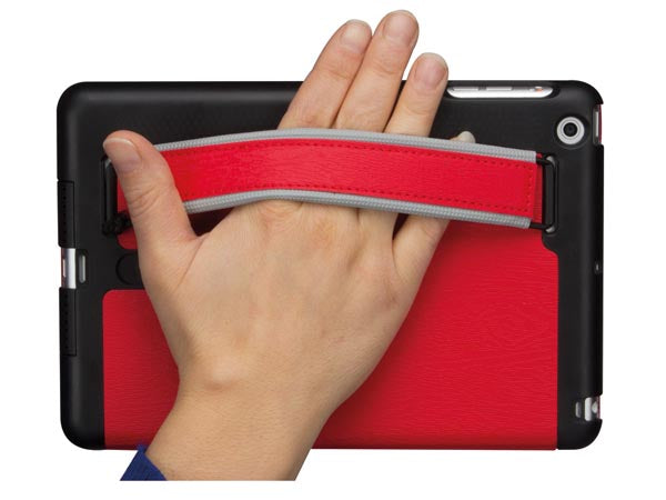 Læder look smart cover til iPAD Mini - Rød