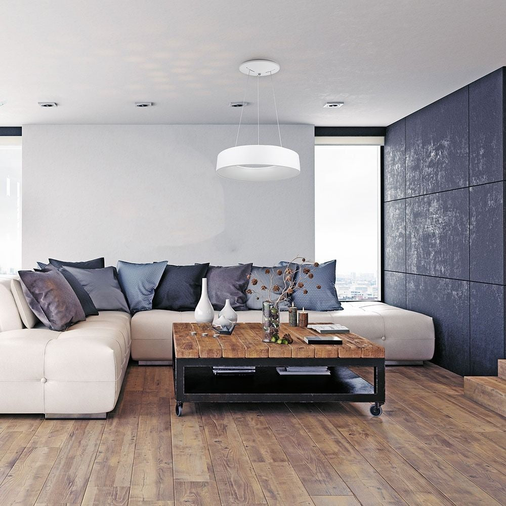 V-Tac 20W LED lysekrone - Hvid, dæmpbar, varm hvid, inkl. lyskilde, 1725lm, RA80, 3 års garanti